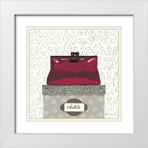 Tres Chic Square III White Modern Wood Framed Art Print with Double Matting by Fabiano, Marco