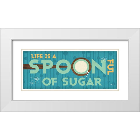 Kitchen It VIII White Modern Wood Framed Art Print with Double Matting by Pela Studio