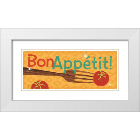 Kitchen It IX White Modern Wood Framed Art Print with Double Matting by Pela Studio