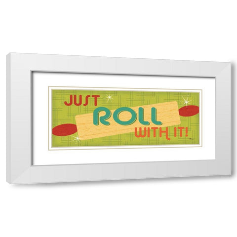 Kitchen It X White Modern Wood Framed Art Print with Double Matting by Pela Studio