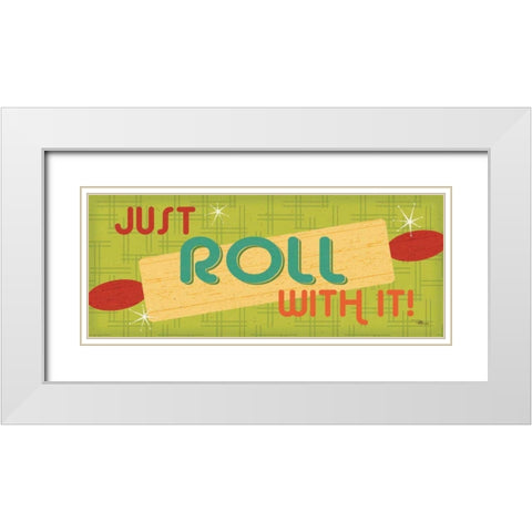 Kitchen It X White Modern Wood Framed Art Print with Double Matting by Pela Studio