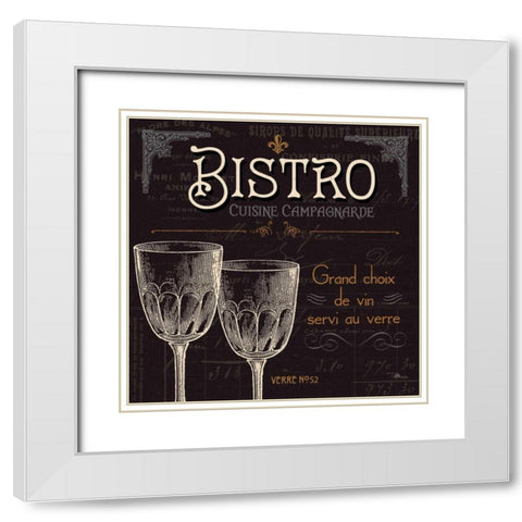 Flavors of France VI White Modern Wood Framed Art Print with Double Matting by Pela Studio