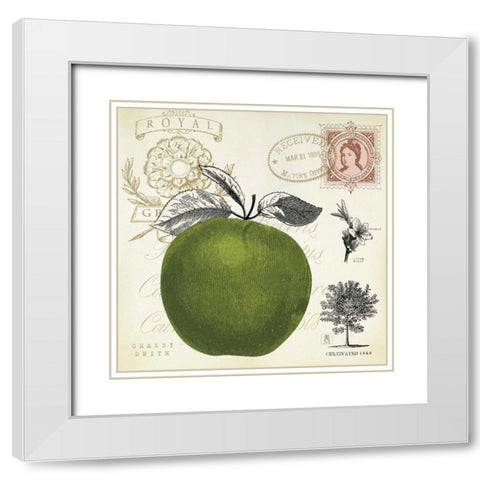 Apple Notes White Modern Wood Framed Art Print with Double Matting by Studio Mousseau