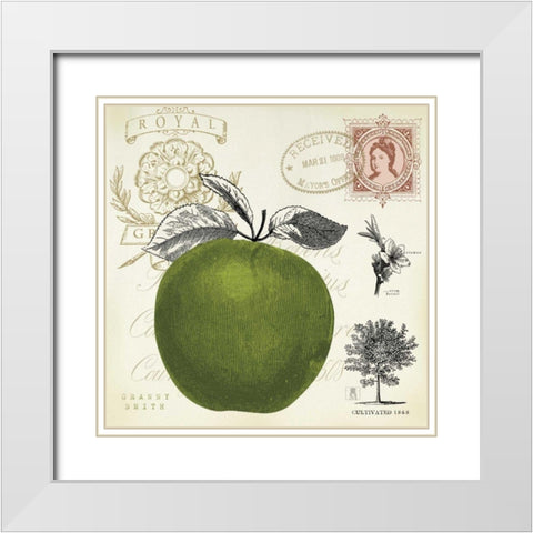 Apple Notes White Modern Wood Framed Art Print with Double Matting by Studio Mousseau