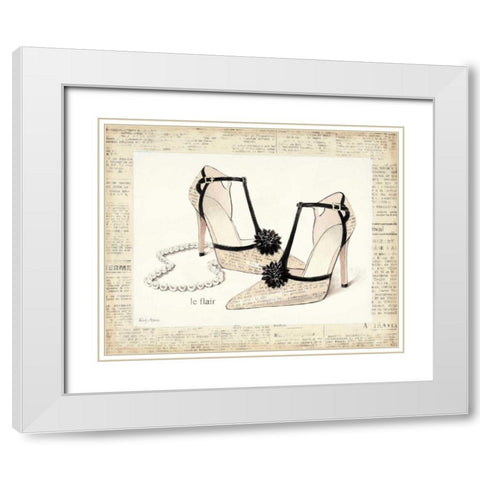 From Emilys Closet I White Modern Wood Framed Art Print with Double Matting by Adams, Emily