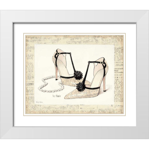 From Emilys Closet I White Modern Wood Framed Art Print with Double Matting by Adams, Emily