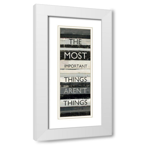 Zephyr Quote II White Modern Wood Framed Art Print with Double Matting by Schick, Mike