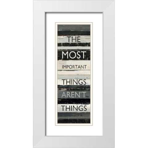Zephyr Quote II White Modern Wood Framed Art Print with Double Matting by Schick, Mike
