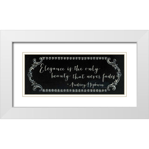 Never Fade White Modern Wood Framed Art Print with Double Matting by Adams, Emily