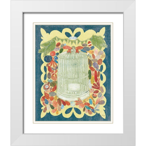 Im Home I White Modern Wood Framed Art Print with Double Matting by Boggs, Candra