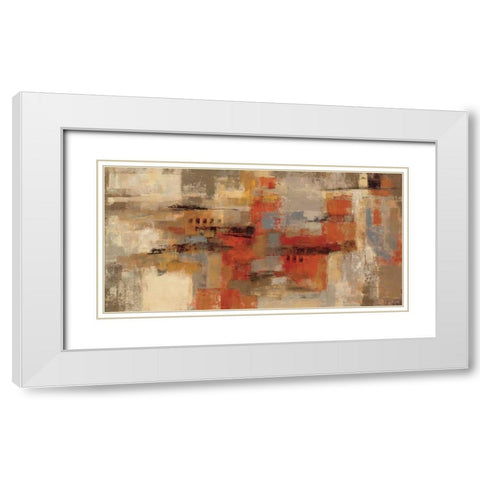 City Wall White Modern Wood Framed Art Print with Double Matting by Vassileva, Silvia