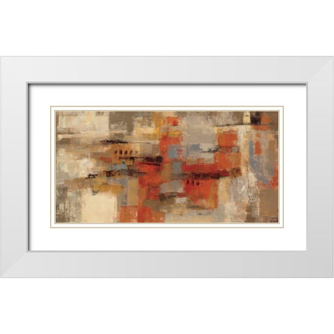 City Wall White Modern Wood Framed Art Print with Double Matting by Vassileva, Silvia