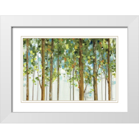 Forest Study I Crop White Modern Wood Framed Art Print with Double Matting by Audit, Lisa