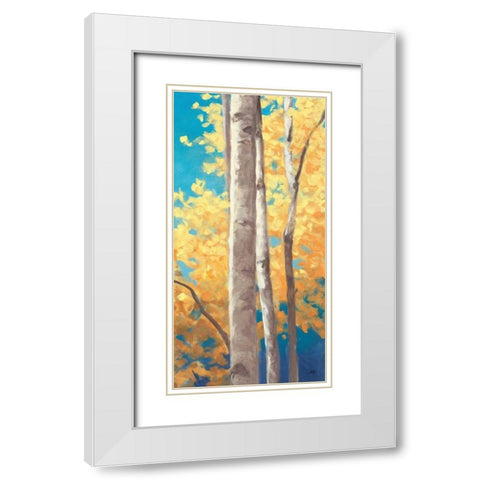 Doubloons Panel II White Modern Wood Framed Art Print with Double Matting by Purinton, Julia