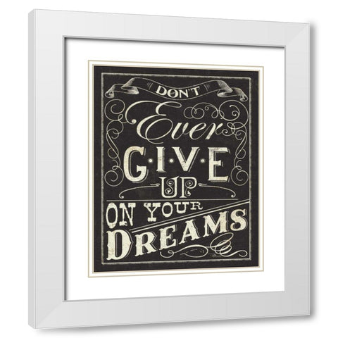 Life and Dreams I White Modern Wood Framed Art Print with Double Matting by Pela Studio