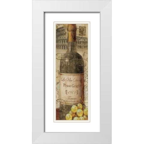 European Wines I White Modern Wood Framed Art Print with Double Matting by Charron, Veronique