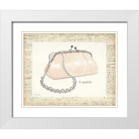 From Emilys Closet II White Modern Wood Framed Art Print with Double Matting by Adams, Emily