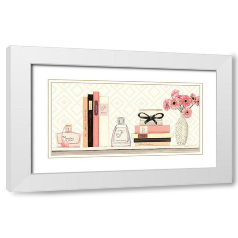 Parfum Chic II White Modern Wood Framed Art Print with Double Matting by Fabiano, Marco