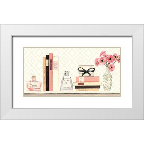 Parfum Chic II White Modern Wood Framed Art Print with Double Matting by Fabiano, Marco