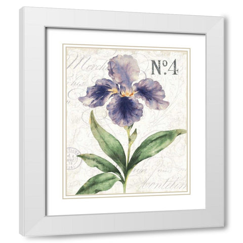 Bloom II White Modern Wood Framed Art Print with Double Matting by Wild Apple Portfolio