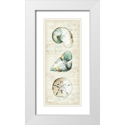 Ocean Prints VI White Modern Wood Framed Art Print with Double Matting by Pela Studio