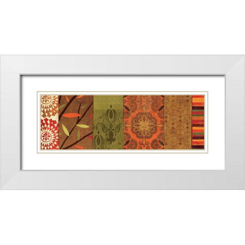 Abstract Nature V White Modern Wood Framed Art Print with Double Matting by Charron, Veronique