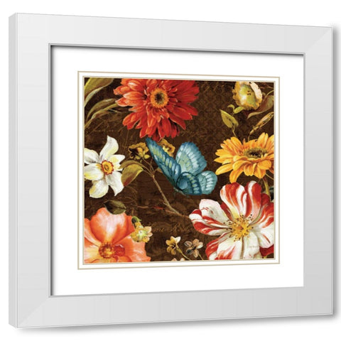 Rainbow Garden III White Modern Wood Framed Art Print with Double Matting by Audit, Lisa