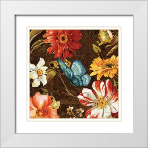 Rainbow Garden III White Modern Wood Framed Art Print with Double Matting by Audit, Lisa