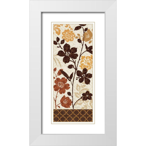 Botanical Touch Panel II White Modern Wood Framed Art Print with Double Matting by Audit, Lisa