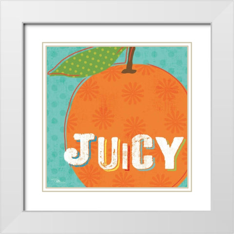 Good Food IV White Modern Wood Framed Art Print with Double Matting by Pela Studio