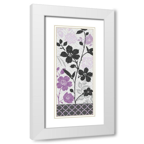 Botanical Touch II White Modern Wood Framed Art Print with Double Matting by Audit, Lisa