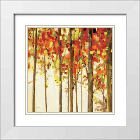 Autumn Forest Study II White Modern Wood Framed Art Print with Double Matting by Audit, Lisa