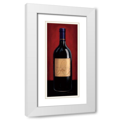 Bordeaux White Modern Wood Framed Art Print with Double Matting by Fabiano, Marco