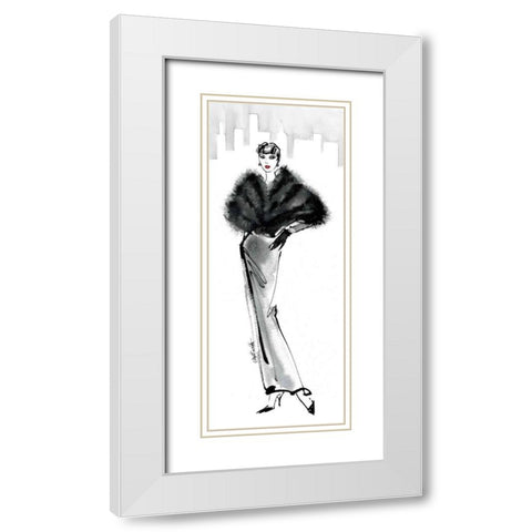 Fifties Fashion I with Red White Modern Wood Framed Art Print with Double Matting by Tavoletti, Anne