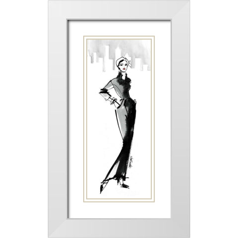 Fifties Fashion III with Red White Modern Wood Framed Art Print with Double Matting by Tavoletti, Anne