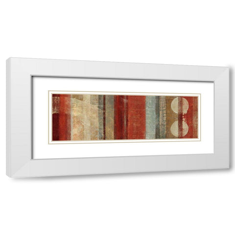 Kuna White Modern Wood Framed Art Print with Double Matting by Silva, Roque