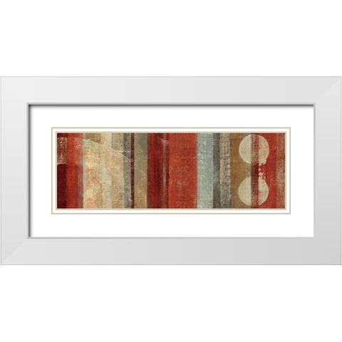 Kuna White Modern Wood Framed Art Print with Double Matting by Silva, Roque