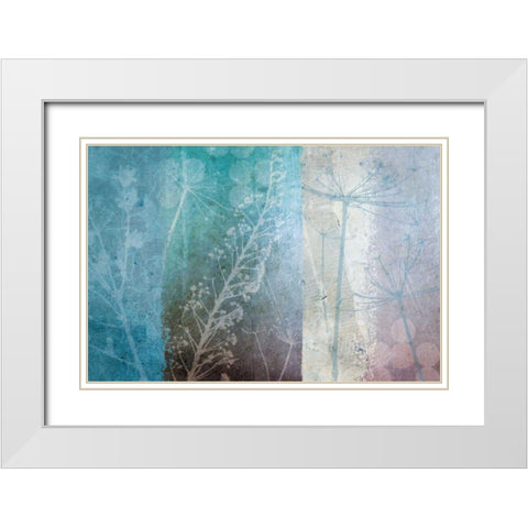 Ethereal White Modern Wood Framed Art Print with Double Matting by Wild Apple Portfolio