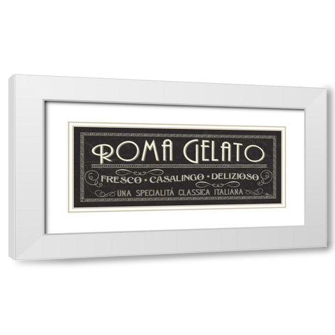 Lunchtime IV White Modern Wood Framed Art Print with Double Matting by Pela Studio