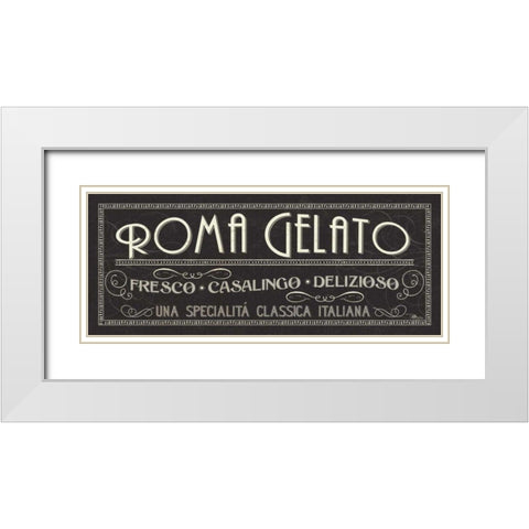 Lunchtime IV White Modern Wood Framed Art Print with Double Matting by Pela Studio