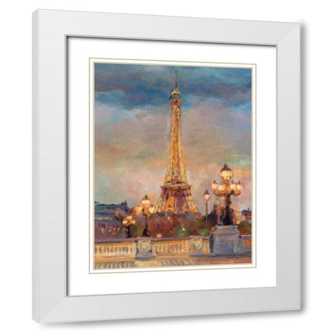 The Beginning of Evening White Modern Wood Framed Art Print with Double Matting by Hageman, Marilyn