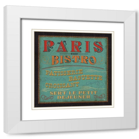 Lunchtime in Color I White Modern Wood Framed Art Print with Double Matting by Pela Studio