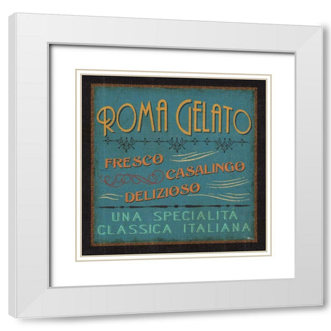 Lunchtime in Color IV White Modern Wood Framed Art Print with Double Matting by Pela Studio