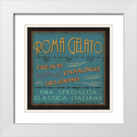 Lunchtime in Color IV White Modern Wood Framed Art Print with Double Matting by Pela Studio