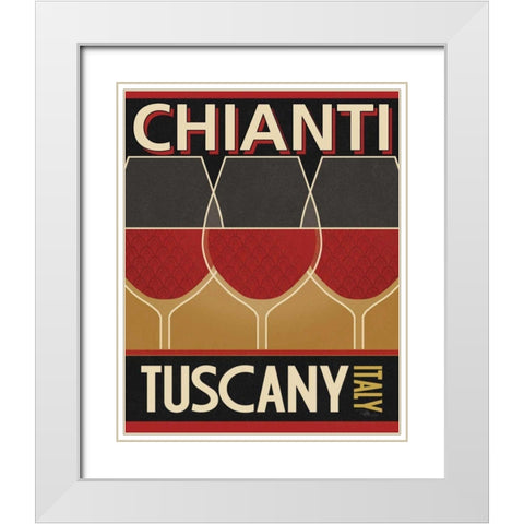 Chianti White Modern Wood Framed Art Print with Double Matting by Pela Studio