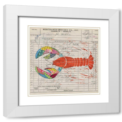 Fresh from the Sea II White Modern Wood Framed Art Print with Double Matting by Prahl, Courtney
