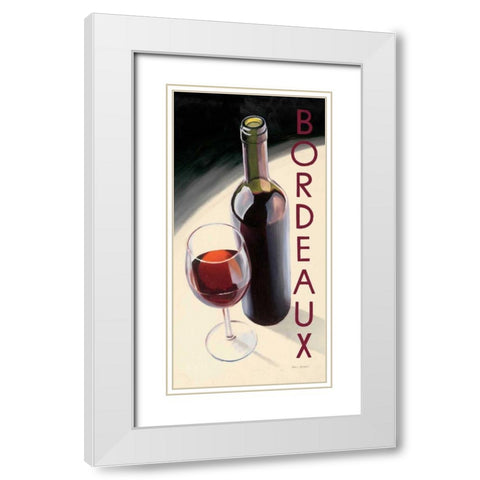 Bordeaux White Modern Wood Framed Art Print with Double Matting by Fabiano, Marco