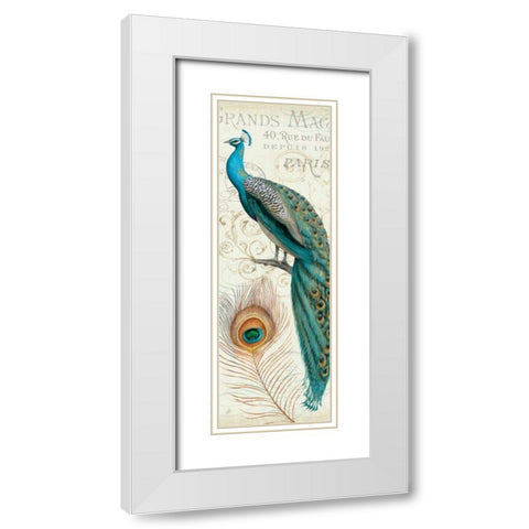 Majestic Beauty II White Modern Wood Framed Art Print with Double Matting by Brissonnet, Daphne