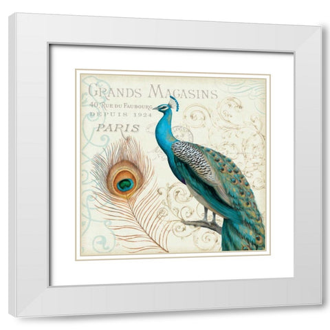 Majestic Beauty II White Modern Wood Framed Art Print with Double Matting by Brissonnet, Daphne