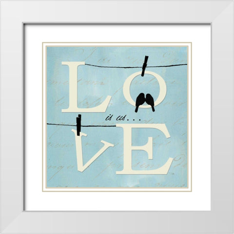 Well Said I White Modern Wood Framed Art Print with Double Matting by ERR, Pela